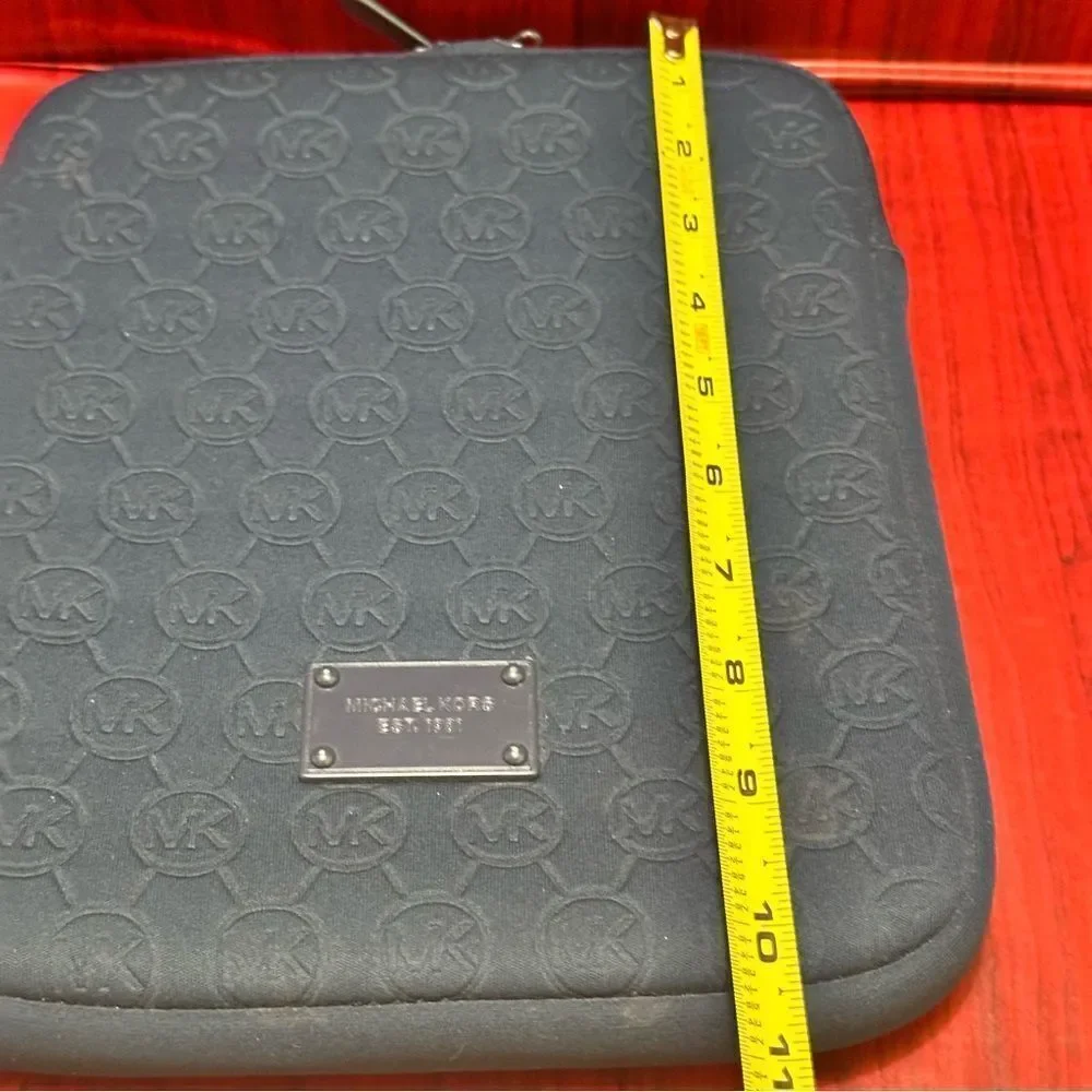 Michael Kors blue embossed logo iPad cover